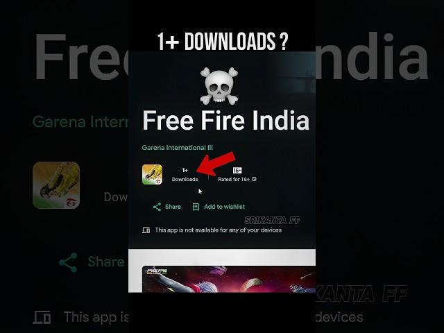 1+ Downloads  How Did Those Players Download Free Fire India? #srikantaff