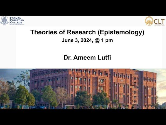 Theories of Research (Epistemology)