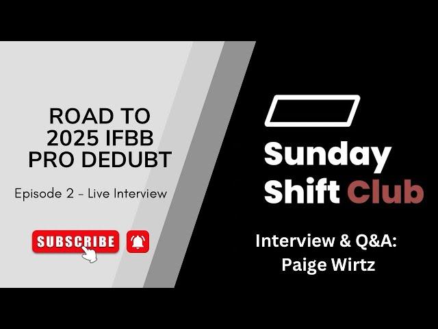 Road to IFBB Pro Debut | Ep. 2 | Live Interview + Q&A - Who is Paige Wirtz + Champion Mindset