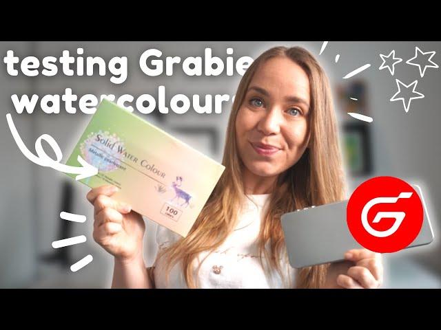 Testing Grabie 100 Set of Watercolours | budget friendly supplies