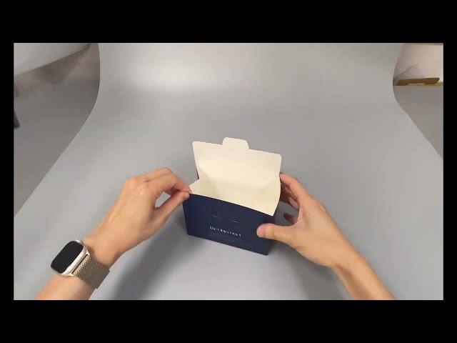 [마음상자] 삼각형상자 봉투형조립상자 커스텀박스 제작 _ 박스조립과정 box packaging