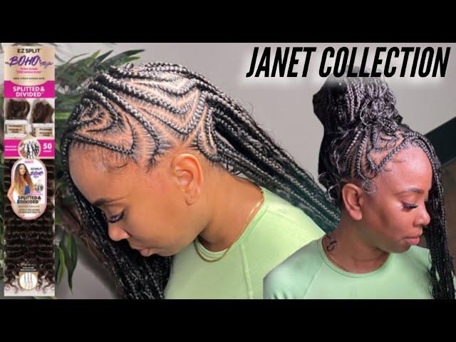 The Braided Mohawk is Back! Boho Mohawk Tutorial| Janet Collection EZ Split Boho Human Hair