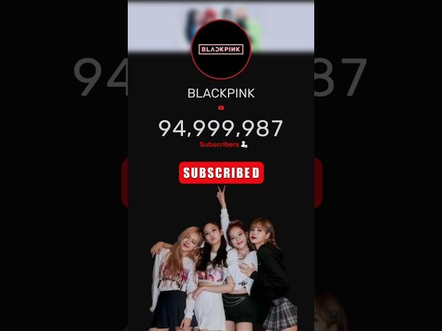 SUBSCRIBEEEE - BLACKPINK hit 95 MILLION  subscriber #blackpink #blackpinkedit #shorts #lisa #rose