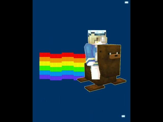 nyanyanyanya #oliver #minecraft #nyancat
