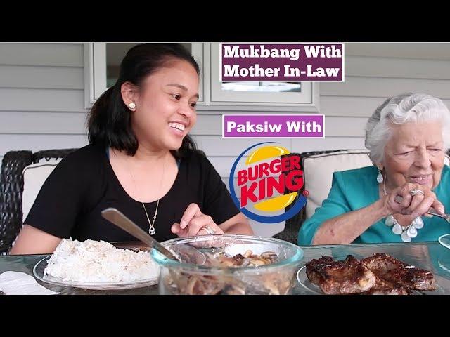 Paksiw & Burger King MUKBANG With Mother In-Law: MaryAnn.A RealityTV