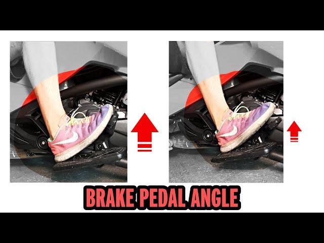 Brake Pedal Angle Fix - CanAm Spyder F3 F3s F3-T F3 Limited with floorboards