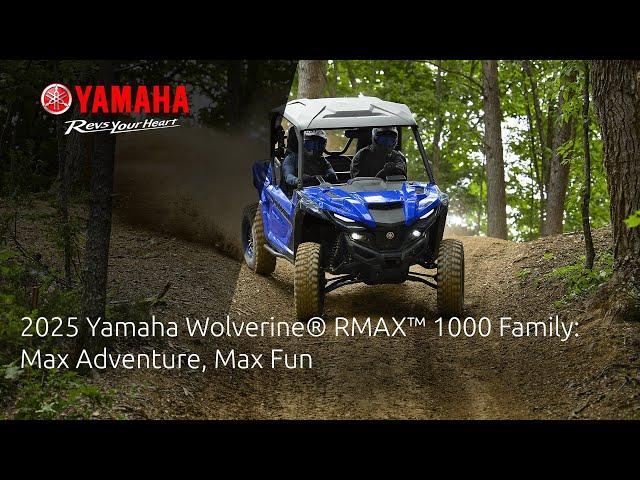 2025 Yamaha Wolverine® RMAX™ 1000 Family: Max Adventure, Max Fun