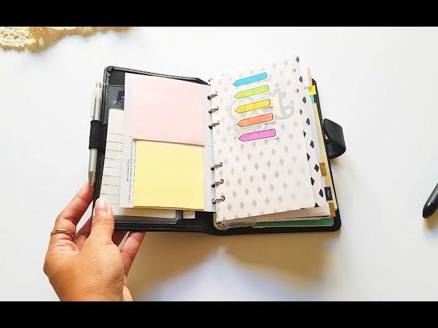 My Ring-Bound Planner Setup - Filofax Saffiano Personal Compact