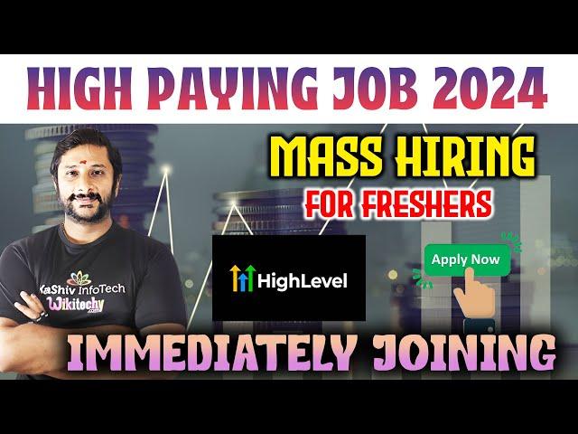 HighLevel is Hiring | Permanent Work from Home jobs | Today Job Vacancy in Tamil | Job Vacancy