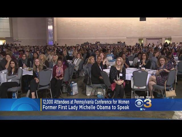 Michelle Obama Speaks At Pennsylvania Conference For Women In Philadelphia