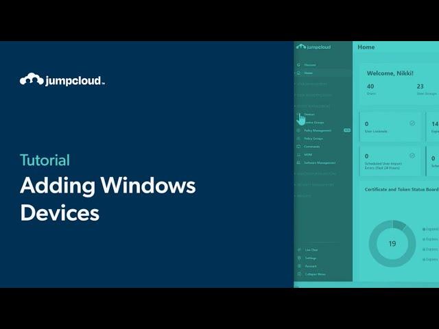 Adding Windows® Devices | JumpCloud University Tutorial (2024)