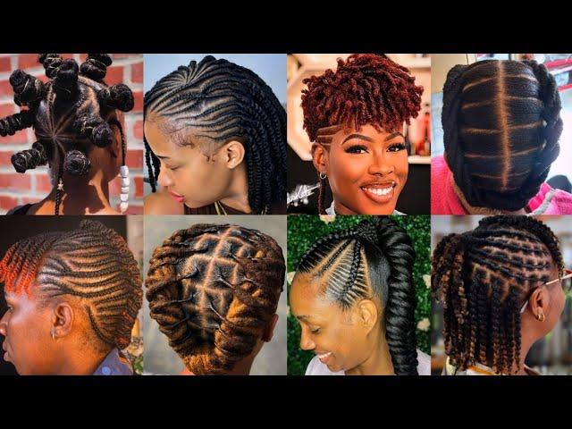 80+ Natural Cornrow Braids Hairstyles For Black Women | Minimalist Natural Braids Hairstyles