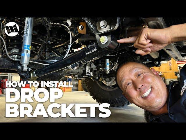 HOW TO Install Control Arm Drop Brackets on a Jeep Wrangler or Gladiator