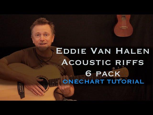 Eddie Van Halen acoustic guitar riffs lesson [free tab]