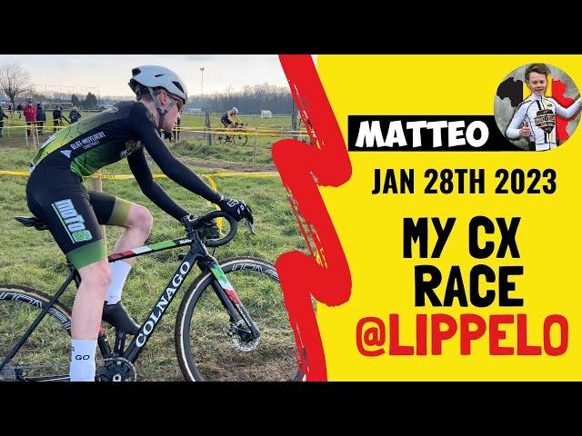 CYCLOCROSS RACE @ LIPPELO  (BELGIUM) - U17 - GoPro LAP - POV Cyclist on board BIKE