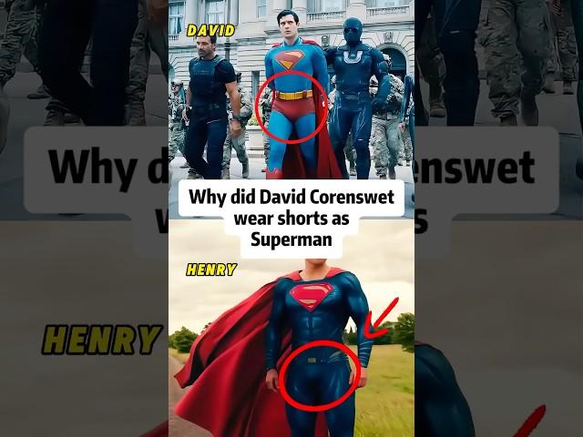 Why did David Corenswet wear shorts as Superman? -1 #shorts#davidcorenswet#celebrity#actor