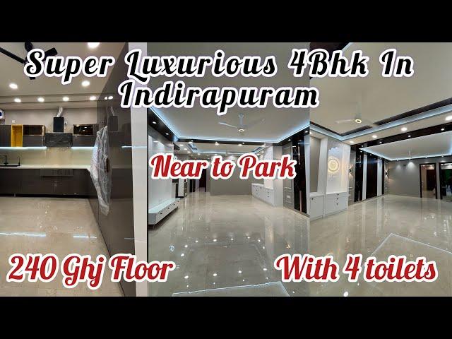 Ultra Luxurious 4BHK With 4 Toilets Floor In Indirapuram, Ghaziabad. Near to Park #luxury#4bhk#home