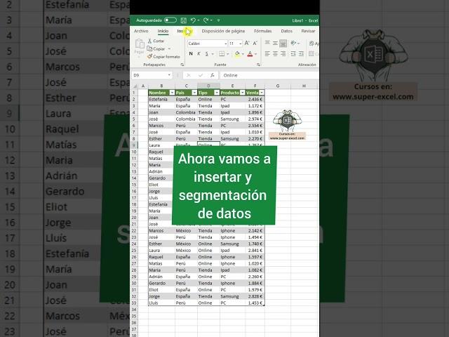 FILTROS AVANZADOS en EXCEL #excel #superexcel #shorts #tutorial