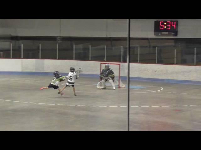 Tournoi Lacrosse 2016 2e but de Félix Pronovost en échappée.