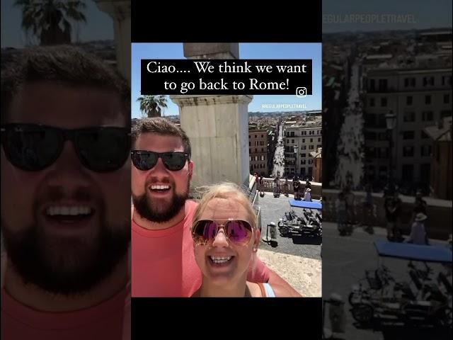Ciao… we want another trip to Rome, Italy asap! #shorts #travel #budgettravel