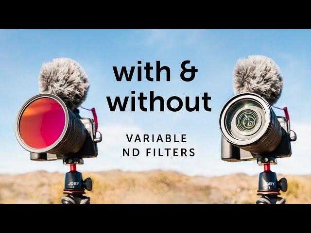 Variable ND Filters With vs. Without Comparison