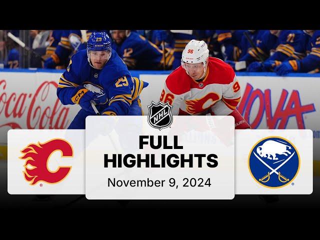 NHL Highlights | Flames vs. Sabres - November 09, 2024