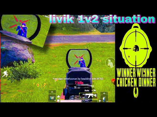 Pubg Mobile Livik 1v2 situation //Livik Montaze  #itsme #pubg #unknown