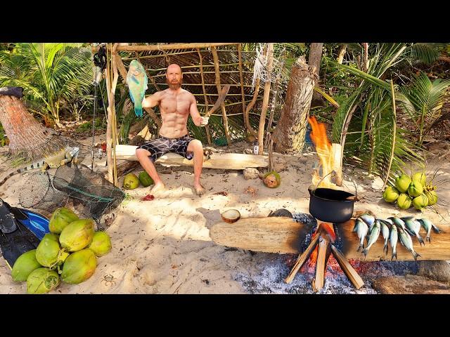 6-day Solo Survival Camping - No Food, No Tent