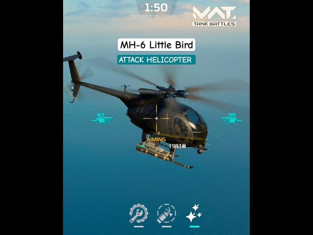 MH-6 Little Bird#attackhelicopter#mwttankbattles#shorts