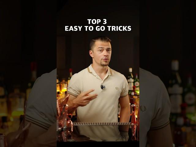 flair tricks TOP 3EASY TO GO TRICKS #flairbartending #bartender #bartricks