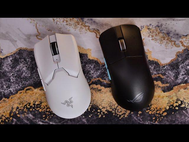 Asus Rog Harpe Ace Aim Lab Edition vs Razer Viper V2 Pro - battle of the lightweights #ROG #Razer