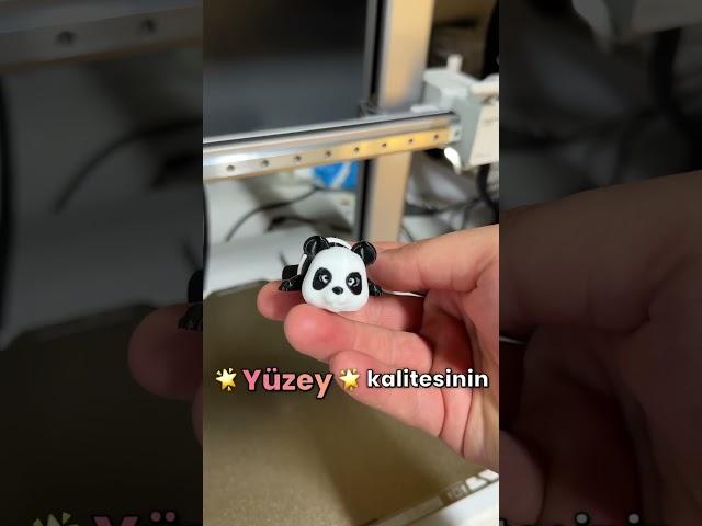 Bambu lab A1 Combo yazıcı ile almış olduğumuz panda baskısı #3dprinting #3dyazıcı #bambulab #toys