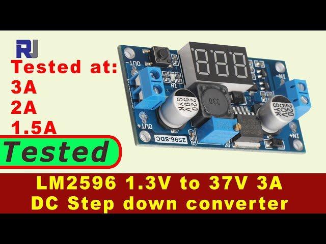 LM2596 DC to DC 3A Buck Step up Converter Converter with LED display tested