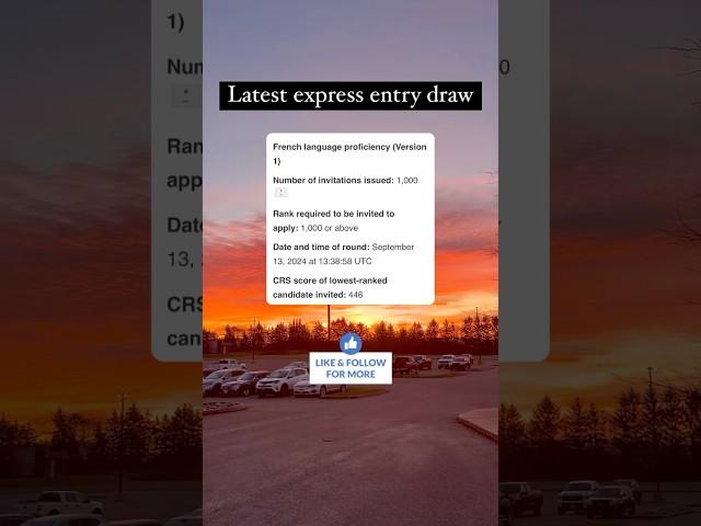 Latest express entry draw #expressentry #internationalstudents #studentvisa #workpermit #nehajugran