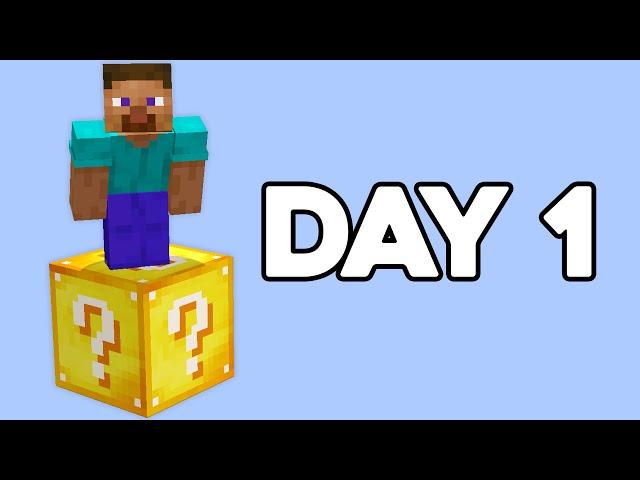 I Spent 100 Days in LUCKY BLOCK Minecraft