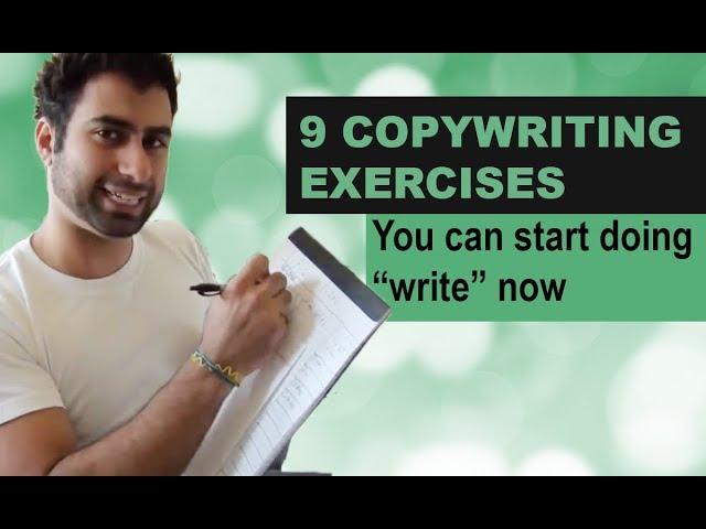 9 Copywriting Exercises you can start doing “write” now