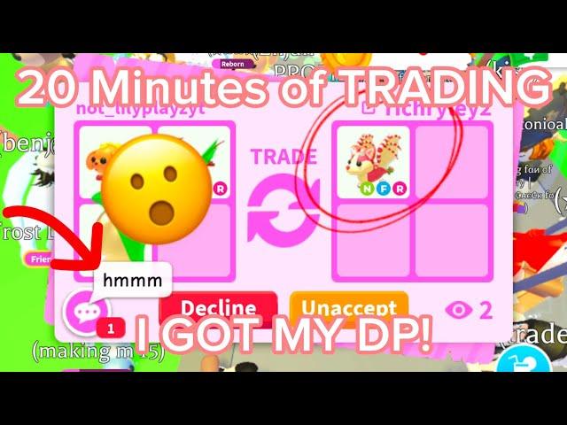 ⭐️20 Minutes Of Adopt me Trading!⭐️I GOT MY DP! Growing My Inventory! Adopt me Trading! 2024