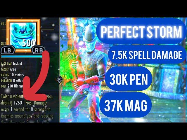 ESO ️PERFECT STORM️ High Damage Northern Storm Warden One Bar PVP Build Update 44