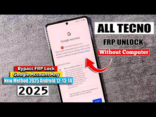 All Tecno 2025 : Google /Frp Bypass {100% DONE} Without Pc ️No - Wifi Share Option️FRP Unlock 2025
