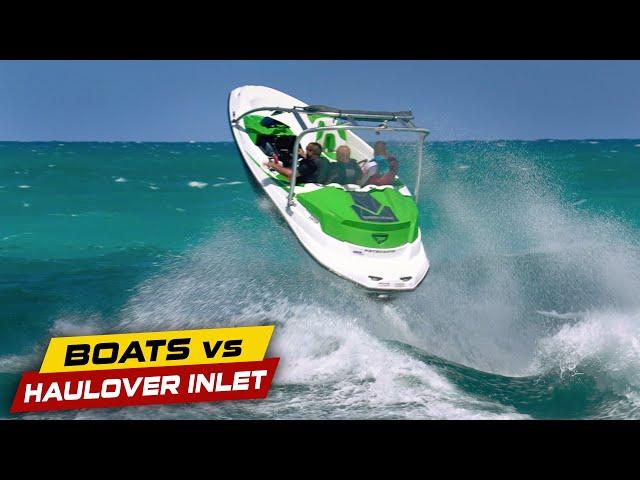 UNEXPECTED ROUGH WAVES! | Boats vs Haulover Inlet