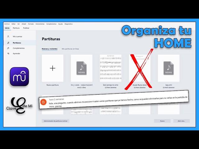 ️ La Solución Oculta: Cómo ELIMINAR partituras en el HOME de MuseScore 4