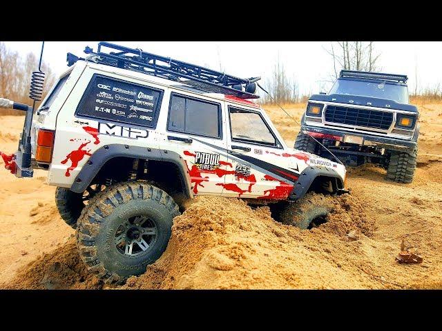 RC Cars Sand Storm Racing - Jeep Cherokee VS Ford Bronco – Axial SCX10 - Wilimovich