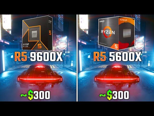 RYZEN 5 9600X vs RYZEN 5 5600X | Test in 6 Games