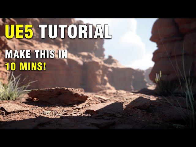 Unreal Engine 5 Beginner Tutorial | Desert Canyons