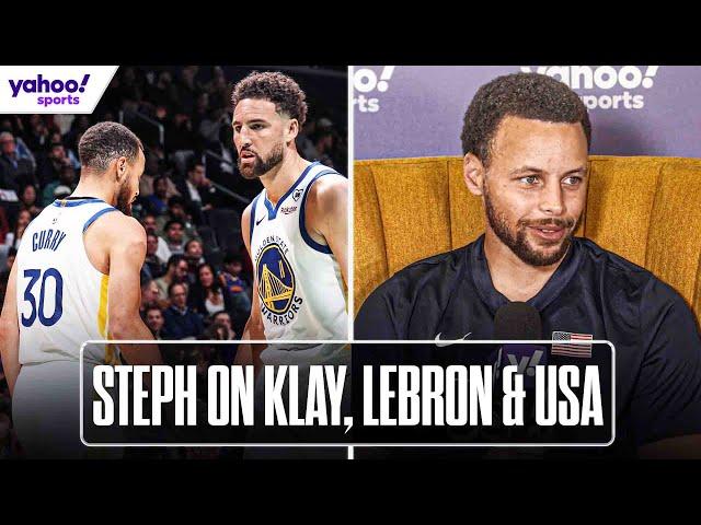 STEPH CURRY on Klay leaving, LEBRON & Team USA | Yahoo Sports