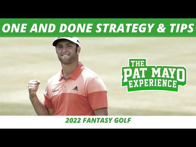 PGA One and Done Strategy, Tips, Rules, How to Play | 2022 Fantasy Golf Picks