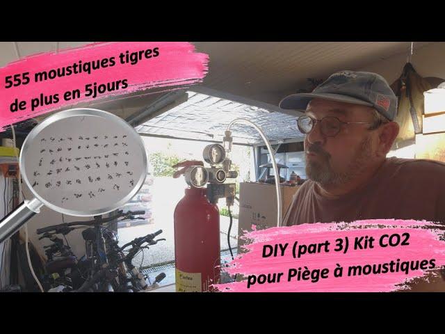 DIY (part 3 ) kit co2 pour piège à moustiques et 555 moustiques de plus en 5 jours