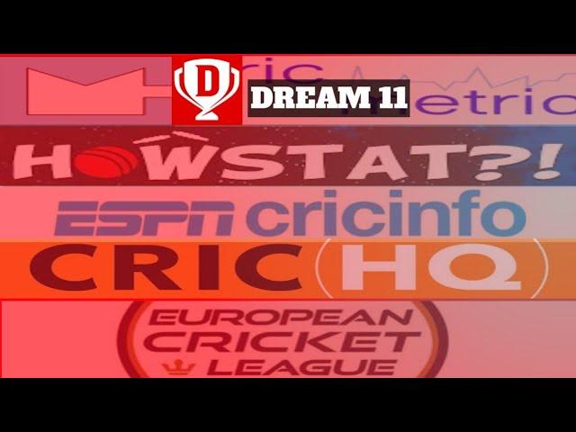 Cricmetric Howstat EspnCricinfo pe T20R Crichq Rotowire Ecs T10 Players ke Stats kaise check kare