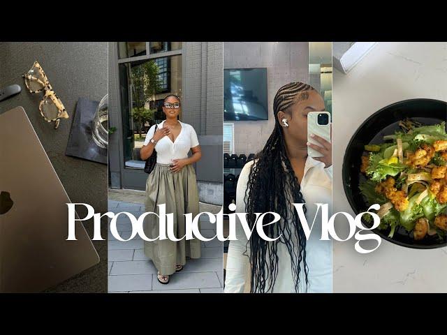 VLOG: Exiting My Lazy Girl Era‍️ Gym Routine, Creating Content, Apartment Cleaning, etc.