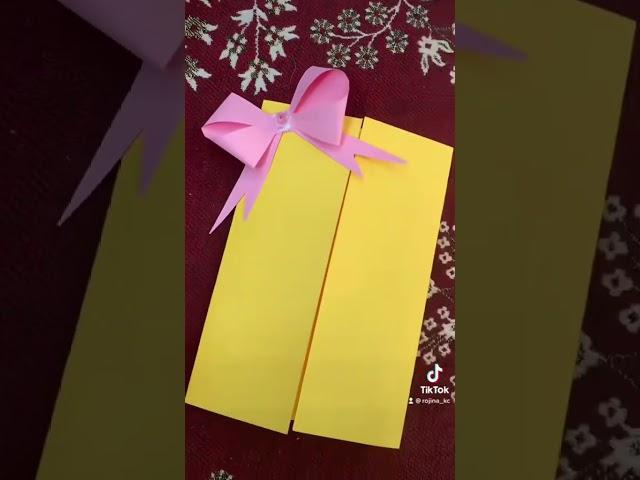 Making invitation card#handmade #artandcrafts #colourpapercrafts #fyp